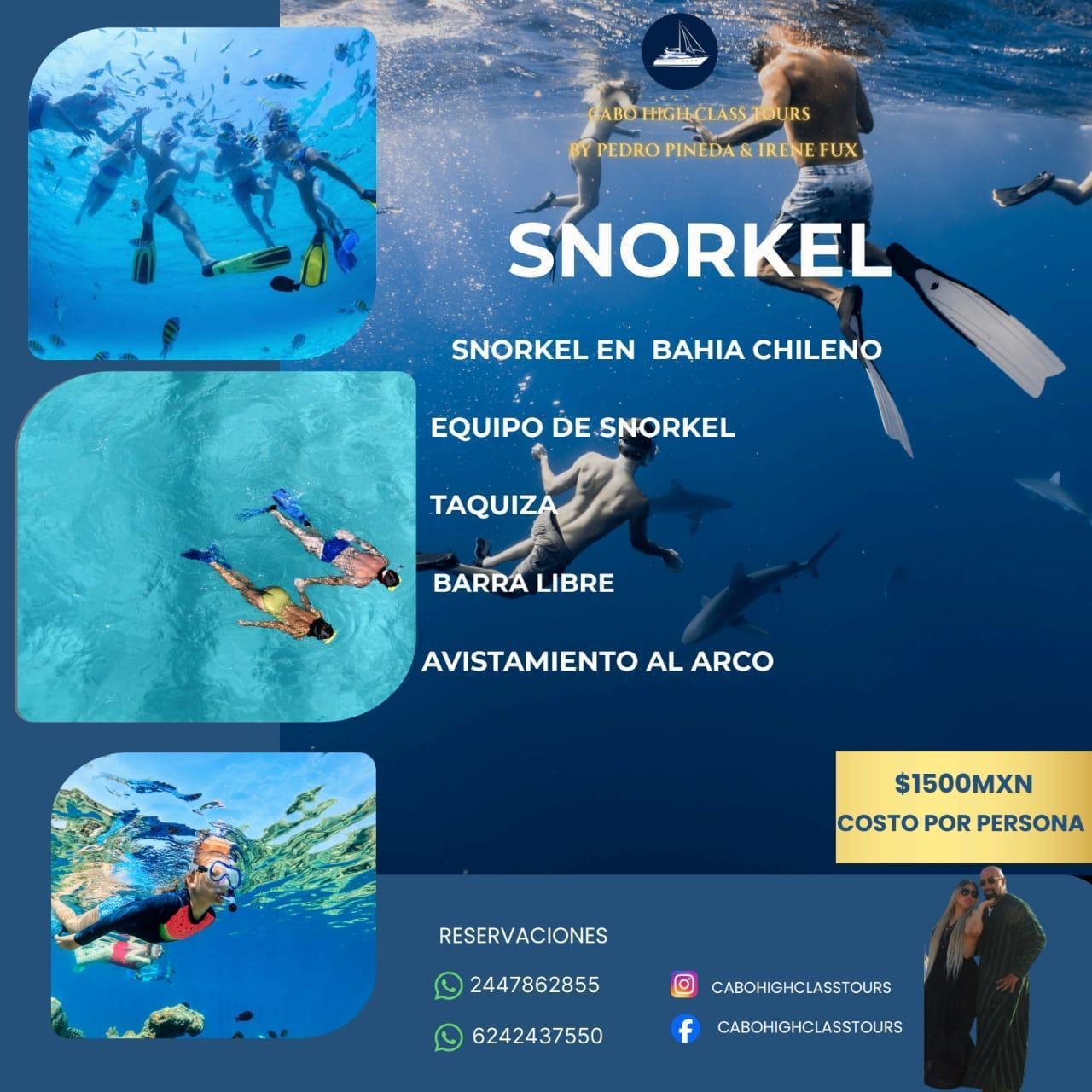 Snorkel Bahía Chileno Cabo